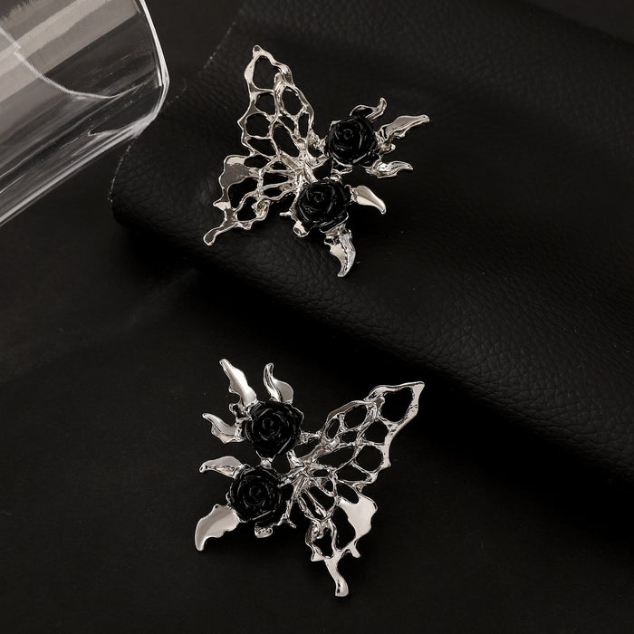 Wholesale hollow butterfly rose earrings Halloween earrings earrings women