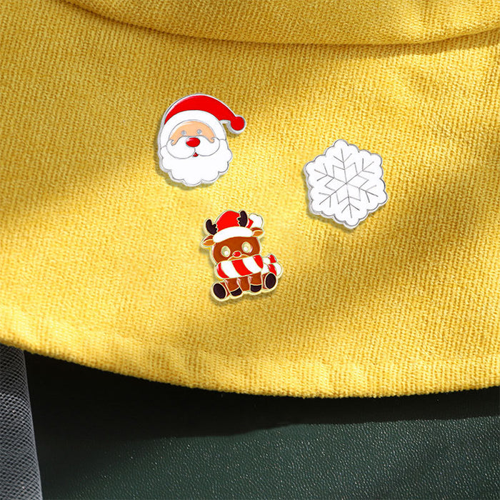 Wholesale Cartoon Christmas elk accessories Brooch