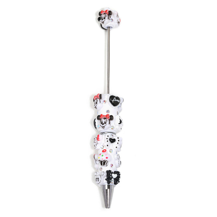 Wholesale Fashion Cartoon Bear Ballpoint Pen Resin Bead DIY Craft Gift minimum quantity: 5