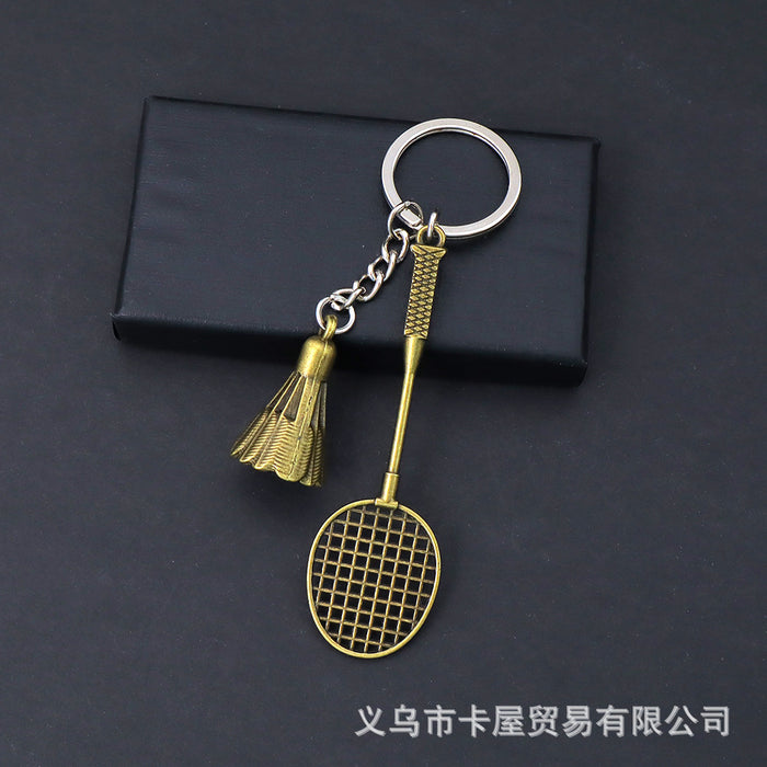 Wholesale Simulated Badminton Keychain Pendant Sports Souvenir Bag Pendant