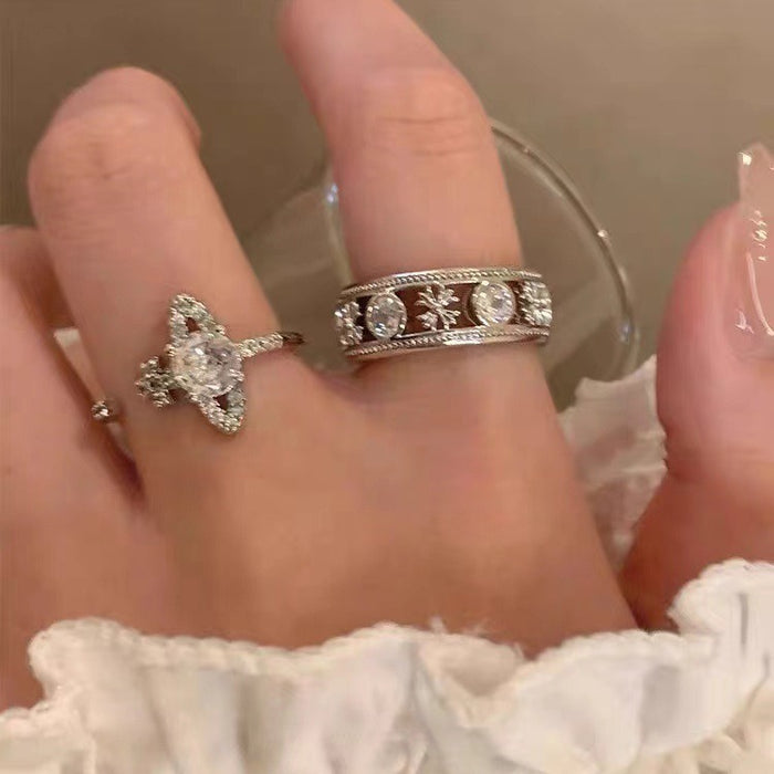 Wholesale Sparkling Diamond Planet Ring