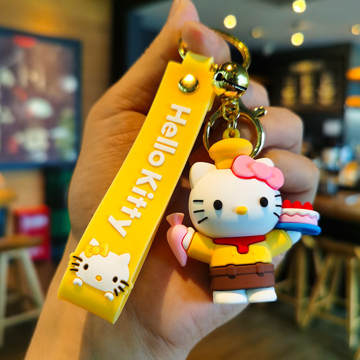 Wholesale Cartoon Doll Silicone Keychain JDC-KC-Tingm232