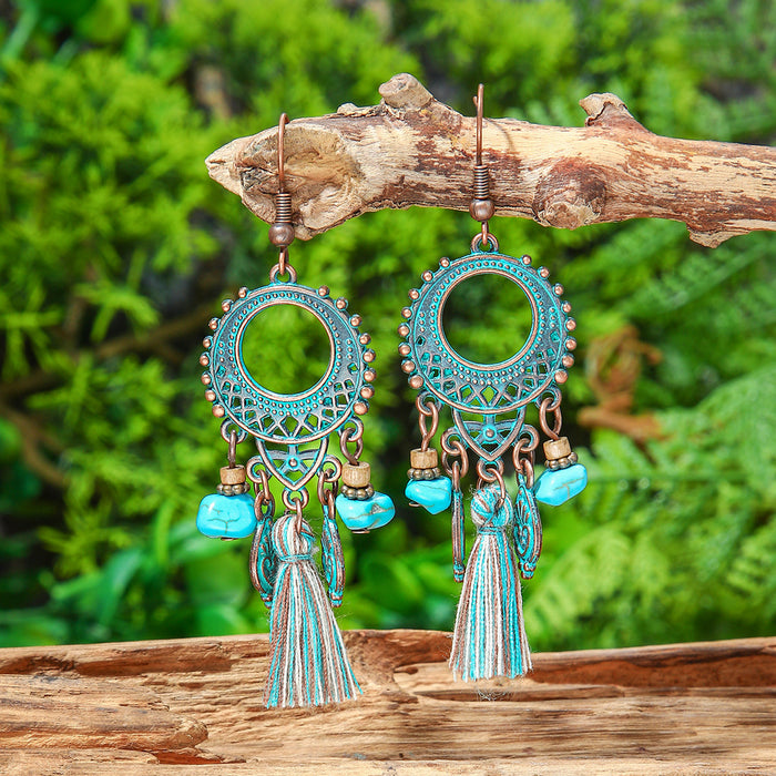 Wholesale Bohemian Tassel Earrings Zinc Alloy Jewelry Accessory MOQ≥2