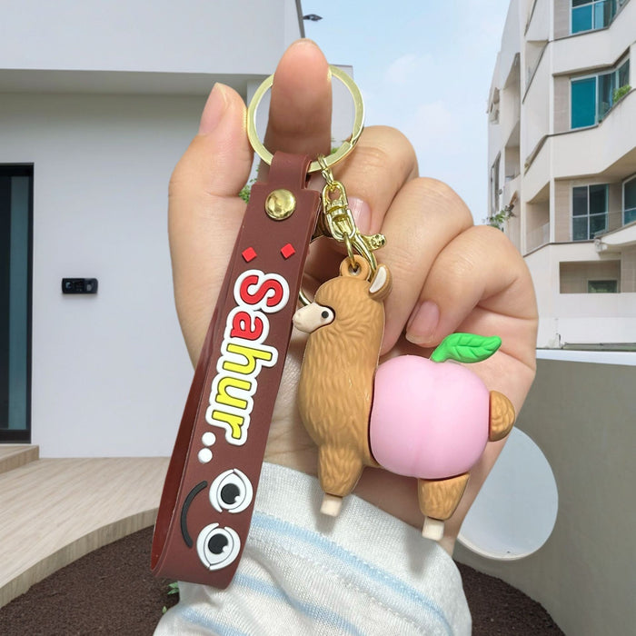 Wholesale Doll keychain funny abstract stick man shark small pendant