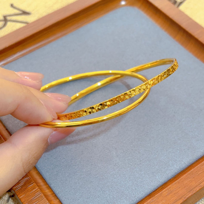 Wholesale Versatile Double Ring Bracelet Double Ring Bracelet Imitation Gold Bracelet