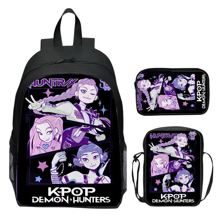 Wholesale K-Pop Three-Piece Suit Primary and Secondary School Student School Bag Customized Backpack