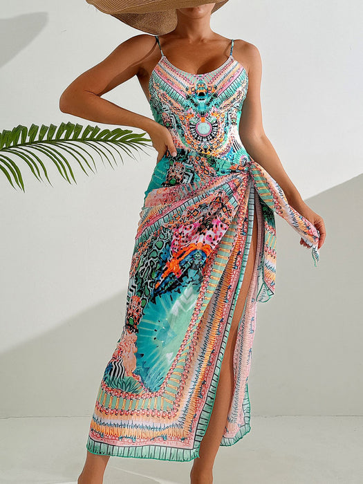 Wholesale Sexy printed one-piece swimsuit origin