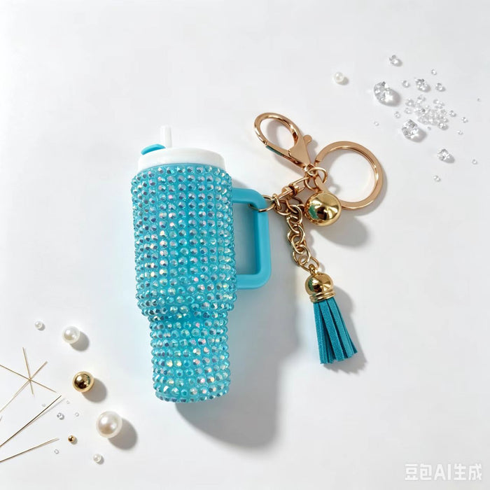 Wholesale Decorative Rhinestone Lipstick Storage Cup White Eco Friendly Plastic Makeup Organizer For Purse Or Desk