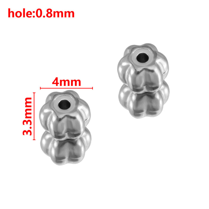 Wholesale Stainless steel hole bead lantern hole bead angular scattered bead separated bead handmade DIY bracelet bracelet bracelet bracelet bracelet