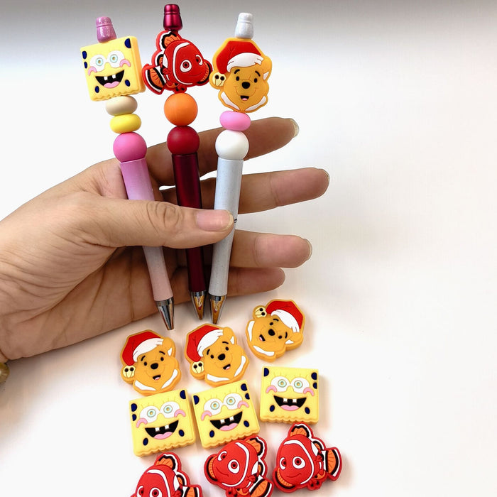 Wholesale 10pcs Silicone Cartoon Beads JDC-BDS-NaiSi330