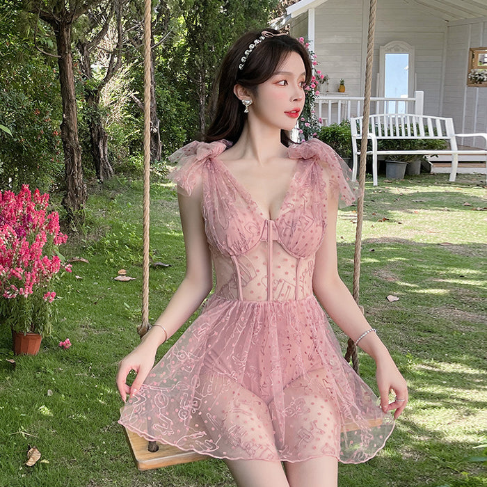 Wholesale Lace mesh sexy bikini swimsuit