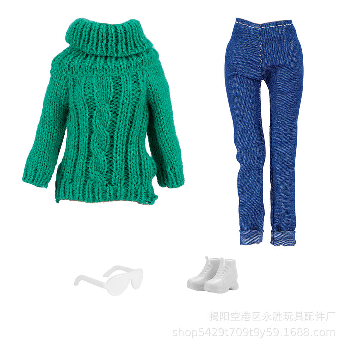 Wholesale Dress  sweater turtleneck wool sweater sweater doll clothes