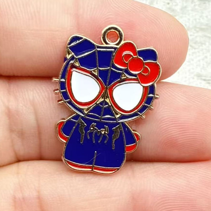 Wholesale 10pcs Alloy Oil Drip Pendant Jewelry DIY Earrings Pendant