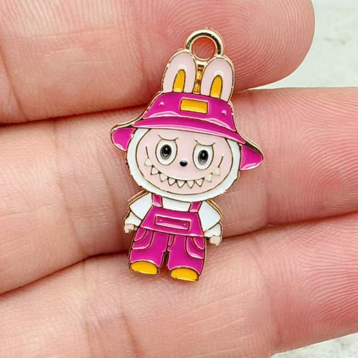 Wholesale 10pcs Little Rabbit Accessories: Earrings and Keychain Pendant