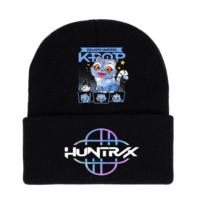 Wholesale Kpop Cartoon Knit Hat Solid Color Wool Hat
