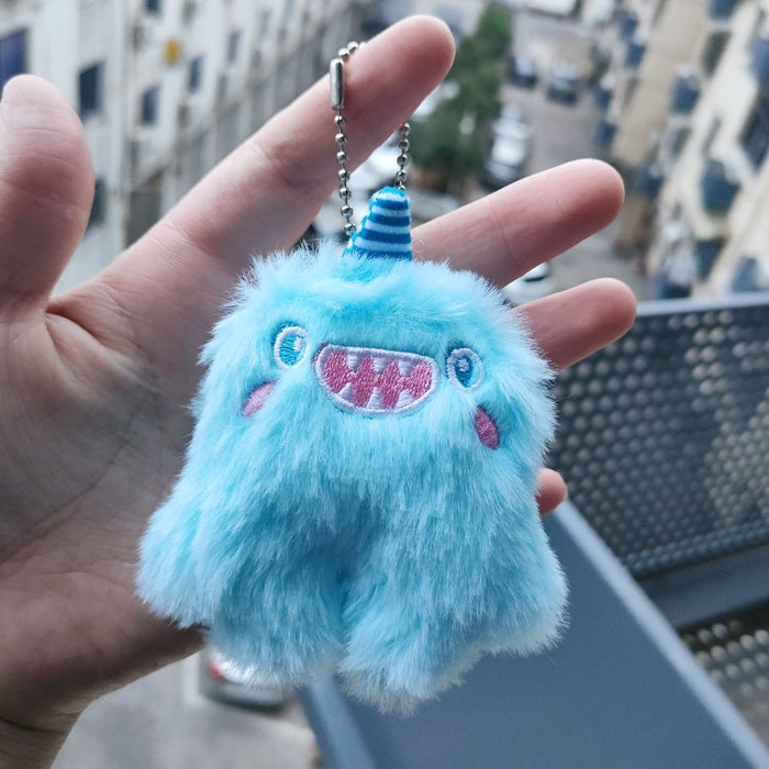 Wholesale Monster Clumsy Keychain Unicorn Plush Pendant Same Style Bag Pendant JDC-KC-RC004