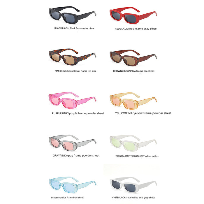 Wholesale Square Black Sunglasses Men's Glasses Women's Retro Sunglasses