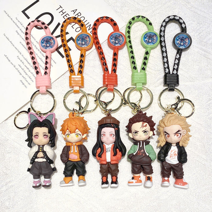 Wholesale Cartoon Doll Bag Pendant Car Key Chain Doll Machine Small Gift