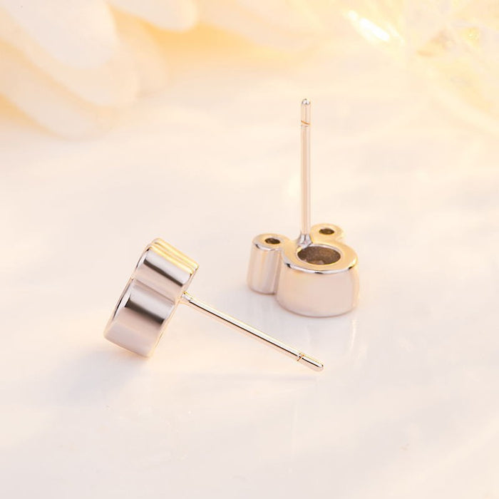 Wholesale Sparkling Zircon Silver Ear Nail Ear Jewelry