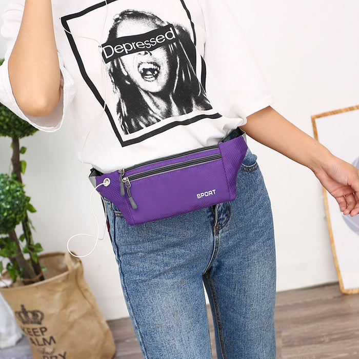 Wholesale Waist bag, mobile phone bag, outdoor stall bag, waterproof running chest bag, multifunctional anti-theft coin purse