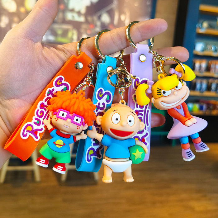 Wholesale Cartoon Doll 3D Rubber Keychain JDC-KC-Tingm072