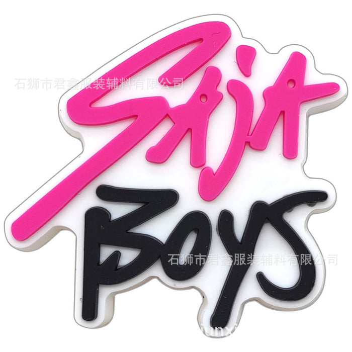 Wholesale 50pcs KPop Charms Shoe Buckles PVC Patches