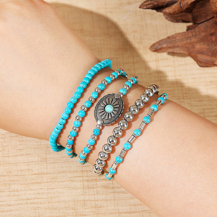 Wholesale Wooden bead bead bracelet, vintage multi-layer bracelet, new product