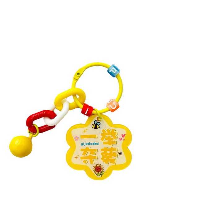 Wholesale Creative New Flower Keychain Pendant Small Clear Bag Hanging Decoration