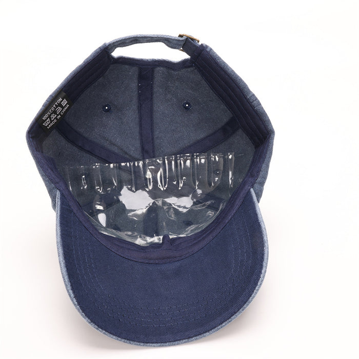 Wholesale Hat women's versatile retro baseball cap men's high-end feel foreign trade washed denim duckbill cap