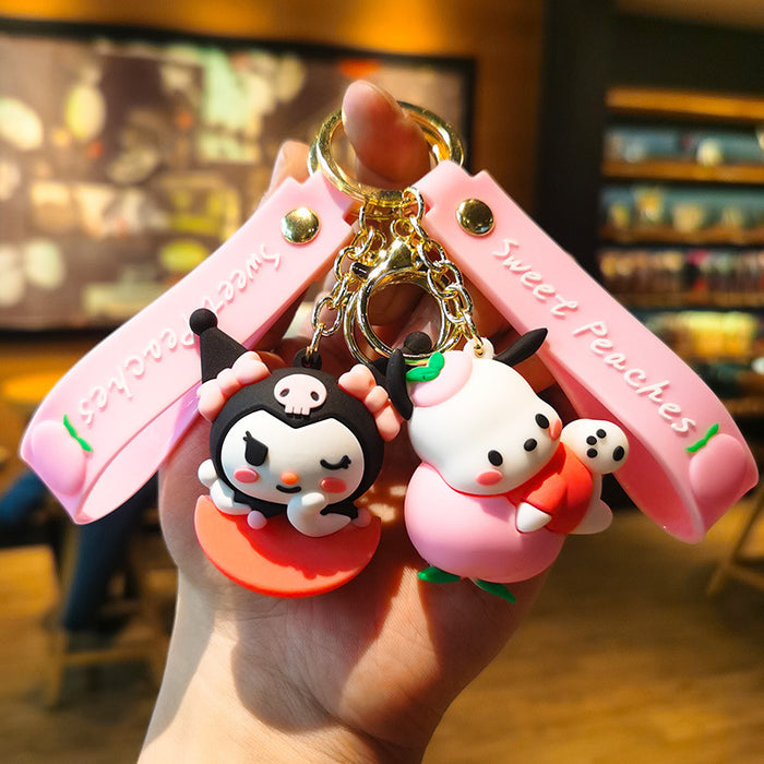 Wholesale Cartoon Doll Silicone Keychain JDC-KC-Tingm223