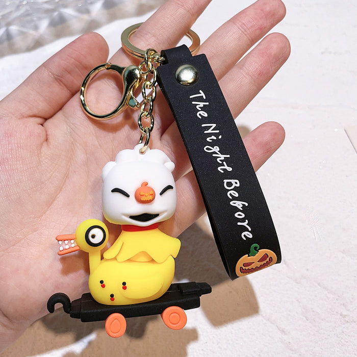 Wholesale Cartoon Silicone Doll Keychain JDC-KC-QiChao052