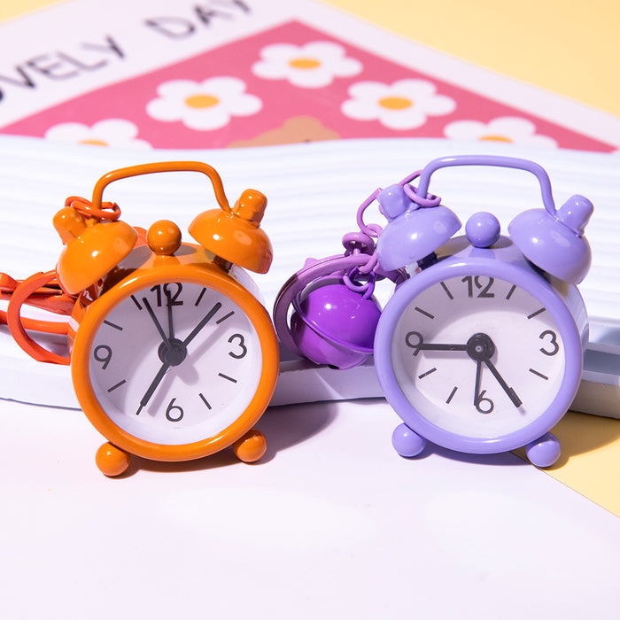 Wholesale Creative Function Mini Alarm Clock Keychain Exquisite Car Pendant