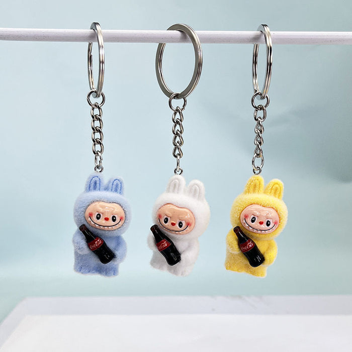 Wholesale Plush Coke Bottle Keychain Pendant Accessories Car Desktop Small Ornament