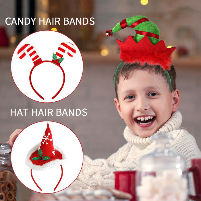Wholesale Christmas Decorative Headband Elf Hat Headwear Party Supplies  Leg Headband