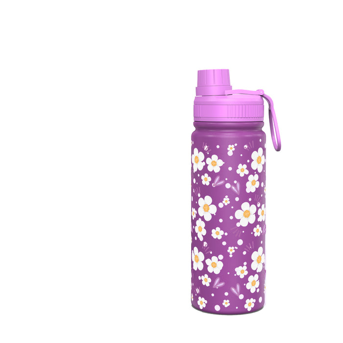 Wholesale Purple Space Pot Thermos Cup Stainless Steel Sports Fruit Print Cartoon Portable Travel Water Cup