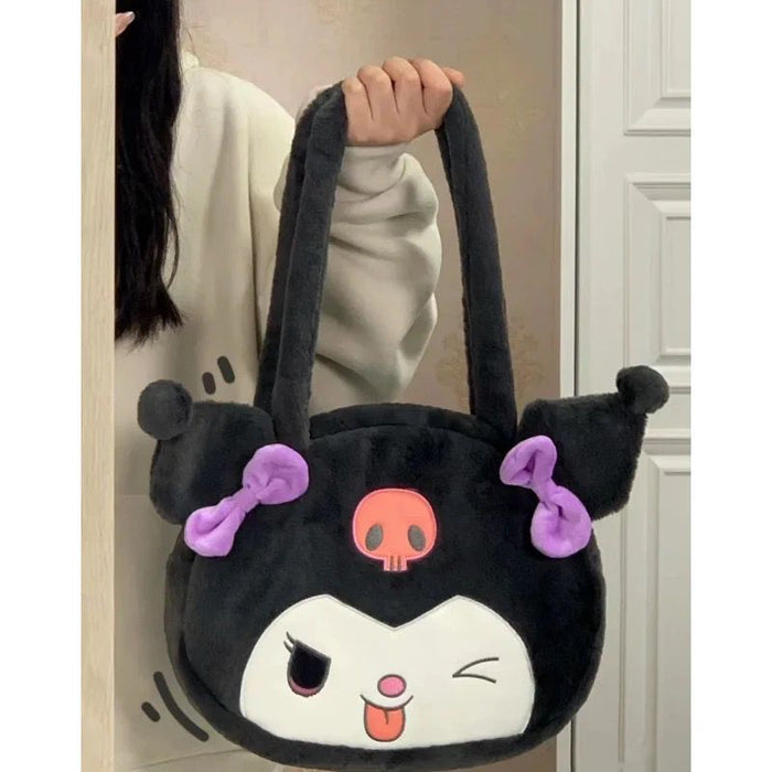 Wholesale Plush Bag cute cartoon girl shoulder bag large capacity handbag bunny girl bag