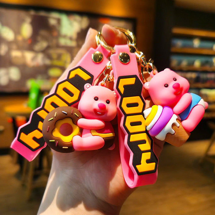 Wholesale Cartoon Doll Silicone Keychain JDC-KC-Tingm134