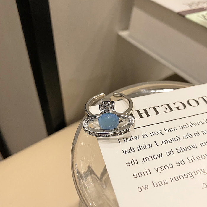 Wholesale European and American fashionable open mouth ring versatile, niche design, high-end and personalized temperament ring