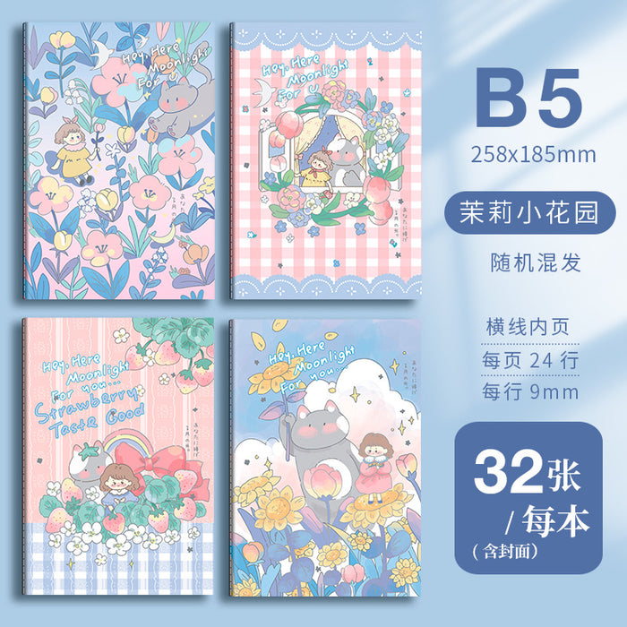Wholesale 2pcs A5 cartoon retro notebook B5 cute stationery