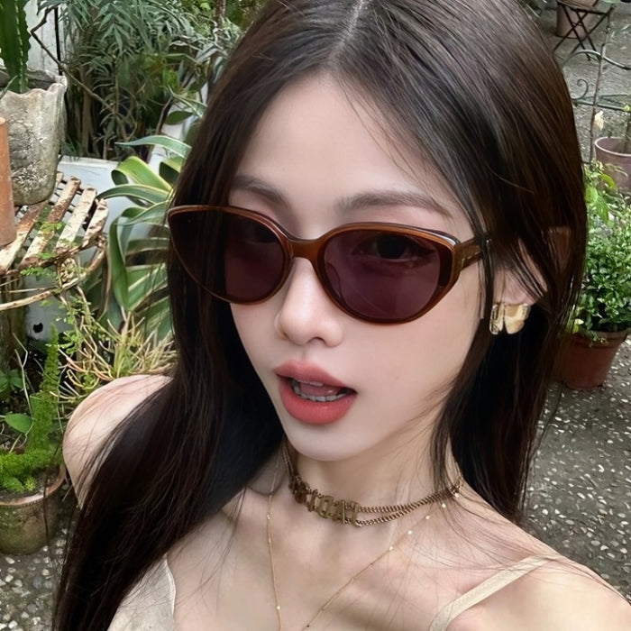 Wholesale Sunglasses for women, high beauty retro trend, brown polarized sunglasses, men's UV resistant glasses