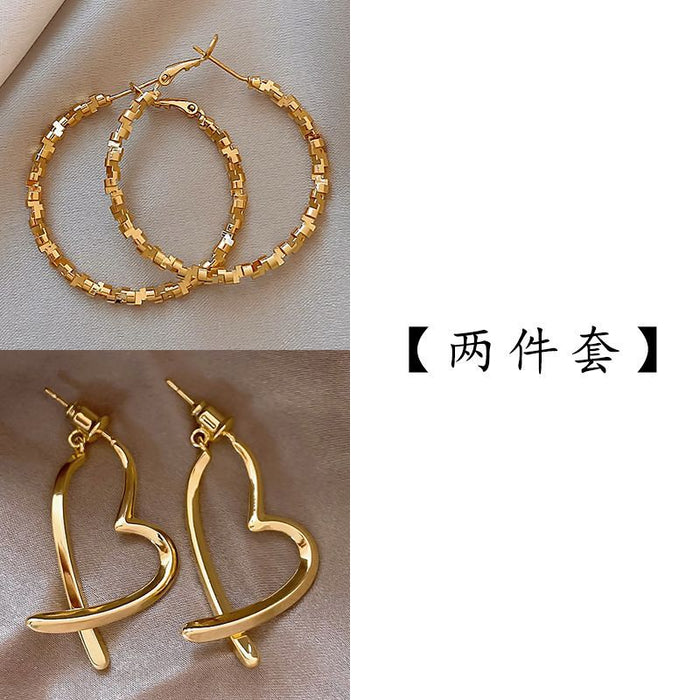 Wholesale Retro Cat' s Eye  Hoop Earrings