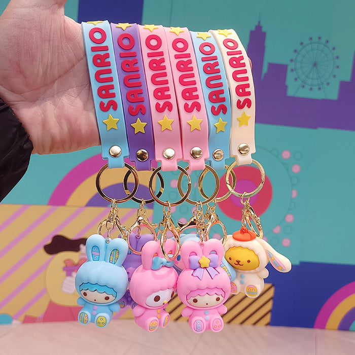 Wholesale Cartoon Silicone Doll Keychain JDC-KC-KuangK031