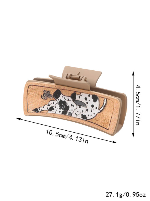 Wholesale West Denim Style Leather Hairpin Cactus Clamp Women Shark Clip