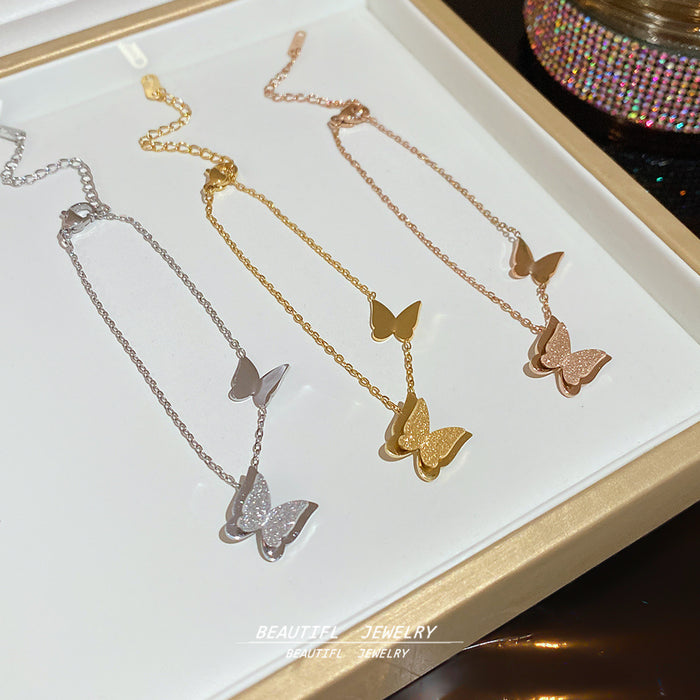 Wholesale Butterfly Titanium Steel Bracelet