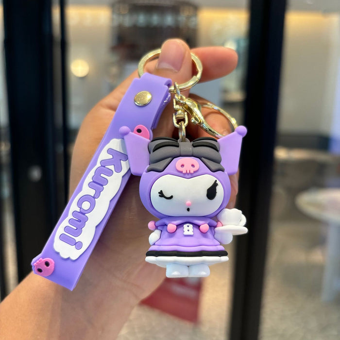 Wholesale Cartoon Silicone Anime Keychain JDC-KC-PengYu047