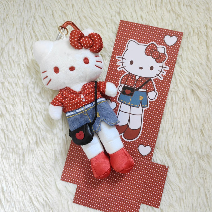 Wholesale Cute Long Leg Cat Small Pendant Plush Toy Doll Bag Pendant Keychain Doll