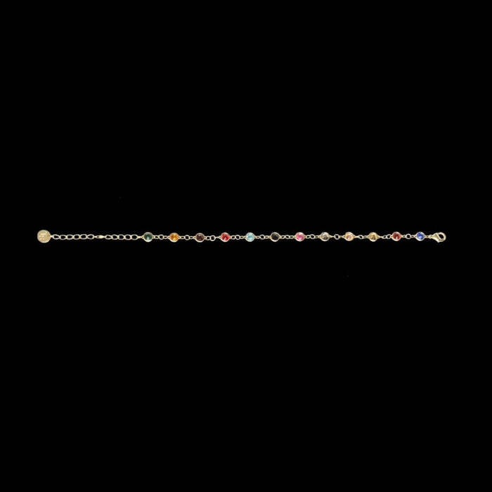 Wholesale Inlaid Colored Diamonds Copper Bracelet JDC-BT-ZF004