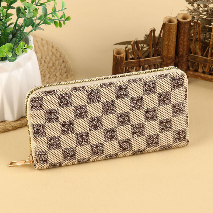 Wholesale Urban Casual PU Leather Long Wallet with Card Slots and Phone Pocket MOQ≥3