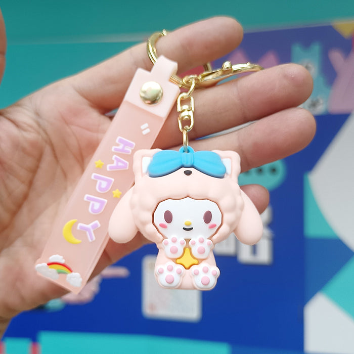 Wholesale Cartoon Silicone Doll Keychain JDC-KC-KuangK042