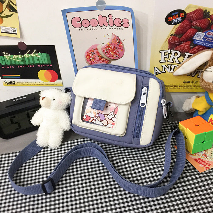 Wholesale Customized new canvas bag, crossbody bag, artistic versatile, cute shoulder bag